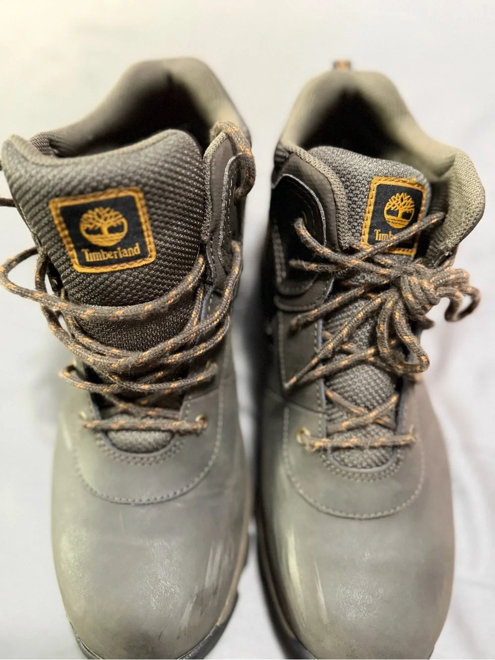 Timberland Men’s Olive Brown Lace-Up Waterproof Hiking Boots